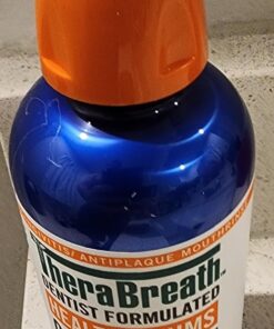 TheraBreath Healthy Gums Mouthwash, Clean Mint, Antigingivitis, Dentist Formulated, 16 Fl Oz (2-Pack) 16 Fl Oz (Pack of 2) 26 71Kso9HmgyL