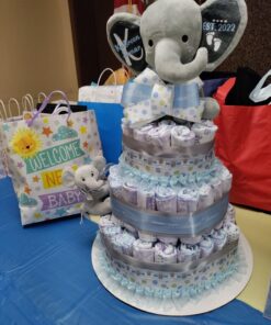 Bearington Baby Lil’ Spout Ring Rattle: 5.5” Plush Gray Elephant Shaker Toy with Soft Plush Fur, Satin Bow, Clear Ring and Moving Beads; Sensory Stimulation for Infants, Makes a Great 5.5 Inch (Pack of 1) 20 71KtBBbJJAL