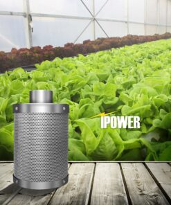 iPower GLFILT6M 6 Inch Air Carbon Filter Indoor Plants Grow Tent Odor Control Scrubber with Australia Activated C for Inline Fan, Reversible Flange, Prefilter Included, 6" 6" Filter 24 71KtwY4DBhL 1