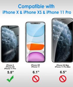 JETech Screen Protector for iPhone 11 Pro, iPhone Xs and iPhone X 5.8-Inch, Tempered Glass Film, 2-Pack 26 71KuUu7n3L
