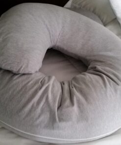 Leachco Snoogle Original Maternity/Pregnancy Total Body Pillow, Ivory 60 Inch 48 71KvftYyM3L