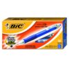 BIC VLG11-BLUE Velocity Retractable Ballpoint Pen, Refillable, Medium Point (1.0 mm), Blue, 12-Count
