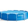 INTEX 28211EH 12ft x 30in Metal Frame Pool with Cartridge Filter Pump for Above-Ground Pool