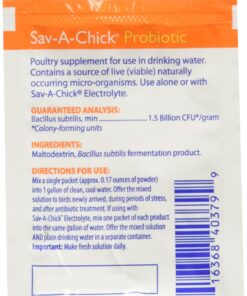 Alternative view of Sav-A-Chick Probiotic 3 packets .17oz
