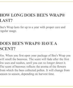 Bee's Wrap Reusable Beeswax Food Wraps Made in the USA, Eco Friendly Beeswax Food Wrap, Sustainable Food Storage Containers, Organic Cotton Food Wrap, XL Bread Wrap for Homemade Bread, Honeycomb Print 18 71Ky9vITWL