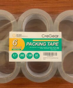 CREGEAR Heavy Duty Packing Tape 6 Rolls, 2.7 mil, 1.88 inch x 60 Yards, Total 360 Yards, Ultra Strong, Refills for Packaging Mailing Moving Storage and Shipping, Clear, 3" Core 36 71KyMjdejIL