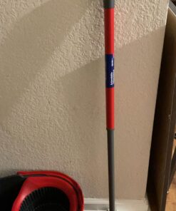 O-Cedar EasyWring Microfiber Spin Mop, Bucket Floor Cleaning System, Red, Gray 45 71KzzvU9dJL