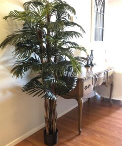 Nearly Natural 5284 Robellini Palm Silk Tree, 6-Feet, Green 72in. 13 71L 9A 2BJL