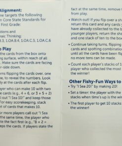 Learning Resources I Sea 10! Game, Math Games, Addition and Subtraction, Homeschool & Classroom Math Games, Educational, Includes 100 Cards, Ages 6+ 17 71L g5EbouL