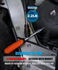 VIBELITE Extendable Magnetic Flashlight with Telescoping Magnet Pickup Tool-Cool Gadgets Gifts Idea & Christmas Stocking Stuffers for Men, Husband,Dad,Father,Mechanic,Tech,Handyman,Him Women Magnetic Tool 16 71L hULcE5L