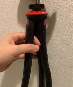 Tripod for iPhone, Fotopro Flexible Camera Tripod with Remote for iPhone 12 XS,Samsung, Waterproof and Anti-Crack Phone Tripod Stand for GoPro, Portable Travel Tripod for Live Streaming Vlogging Video Black and red 54 71L0xNVre1L