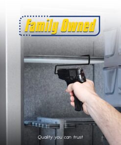 Safety Storage Easy Use Gun Hanger - Made in USA - Original Handmade Pistol Hangers for Gun Safe Organization - for Handguns Over .22 Caliber 6 Pack 25 71L1f7ccENL 1