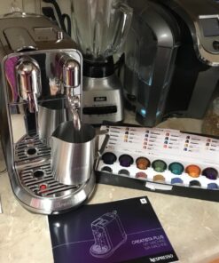 Breville Nespresso Nespresso Creatista Plus Coffee Espresso Machine, Brushed Stainless Steel BNE800BSSUSC Silver 58 71L1usbEpL