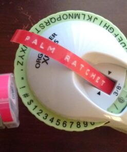 DYMO 3D Plastic Embossing Labels for Embossing Label Makers, White Print on Red, 3/8'' x 9.8', 1-roll Pack (520102) 11 71L2 2AoIML