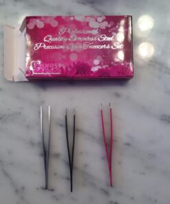 Express Beauty Boutique Tweezers 3pcs Set Pink Case Professional Quality Stainless Steel Precision Eyebrow Tweezer for Ingrown Hair Shaping Eyebrows. 41 71L2xsa0KL