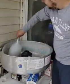 Blue Raspberry & Pink Vanilla Cotton Candy Floss (Two 3.25 lbs Containers w/100 Cones) 102 Piece Set 12 71L32ZVNO1L