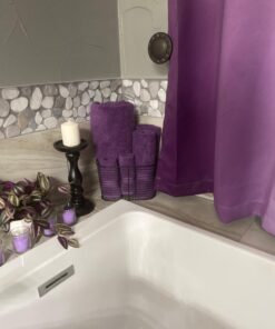 Utopia Towels 8-Piece Premium Towel Set, 2 Bath Towels, 2 Hand Towels, and 4 Wash Cloths, 600 GSM 100% Ring Spun Cotton Highly Absorbent Towels for Bathroom, Gym, Hotel, and Spa (Plum) Plum 38 71L3HU2TXvL