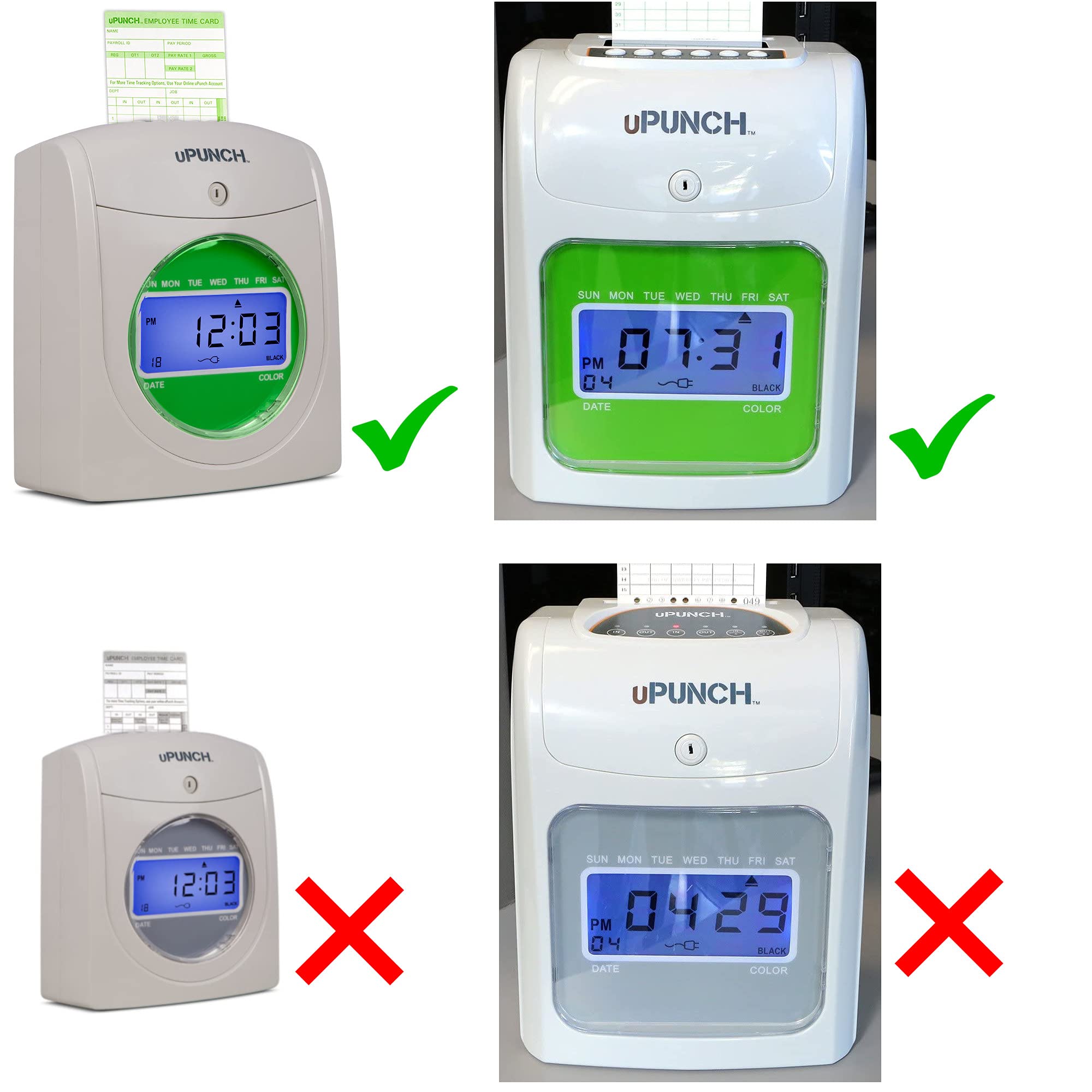 thumbnail image 2 of Time Cards For Green Non-Calculating AutoAlign Time Clocks 2 of 11