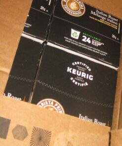 Barista Prima Italian Roast Coffee, Keurig K-Cup Pods, Dark Roast, 96/Carton (66149) 24 Count (Pack of 4) 17 71L4ErztyzL