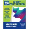 Samsill Heavy Duty Sheet Protectors 8.5 x 11 Inch, Page Protectors for 3 Ring Binder, Non-Glare Sheet Protector, Letter Size, Top Loading, Acid Free, 200 Pack 33 71L4Fjj7 HL