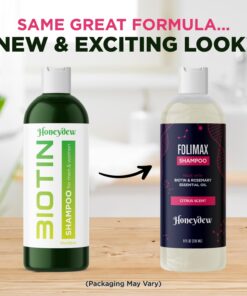 Biotin and Rosemary Shampoo for Thinning Hair - Sulfate Free Biotin Shampoo for Men with Hair Thickening Essential Oils - Deep Cleansing Volumizing Shampoo for Thin Hair with Zinc and Tea Tree Oil 19 71L4kLuKfXL
