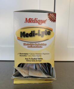 Medique Medi-Lyte Electrolyte Replenisher, Fast Relief from Heat, Stress, Fatigue, and Muscle Cramping, Easy to Swallow Tablets, 500 Tablets (250 x 2) 250 Count (Pack of 2) 20 71L52NkqTZL