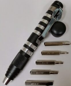 Kershaw TX-Tool (TXTOOL); 4.8 in. Single-Position Multifunction Magnetic Bit Driver; Includes T-6, T-8, T-10, 2 Phillips and Slotted Screwdriver Bit; 1.1 oz., Black 32 71L53Nx1rML