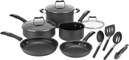 Cuisinart P67-12 12pc Hard Anodized Cookware Setaccs