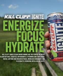 KILL CLIFF Ignite Clean Energy Drink | Natural Caffeine From Green Tea | Electrolytes & B Vitamins | Zero Sugar | Keto | 12 Pack (Cherry Limeade) Cherry Limeade 12 Fl Oz (Pack of 12) 10 71L5dqUBTVL
