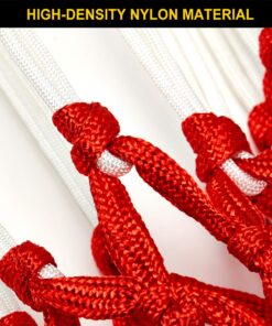 ProSlam Premium Quality Professional Heavy Duty Basketball Net Replacement - All Weather Anti Whip,Fits Standard Indoor or Outdoor 12 Loops Rims12 Loops Professional standard size White 19 71L602Cw 2L