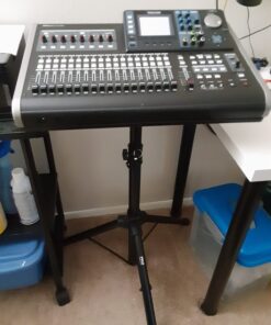 PYLE-PRO Universal Projector Stand -Height & Angle Adjustable Tripod Stand-Hold Laptops, Computers, DJ Equipment & Projectors-Heavy Duty-Perfect for Stage, Studio, & Office Events-Extends 28'' to 46" 44 71L6J4AxlrL 1