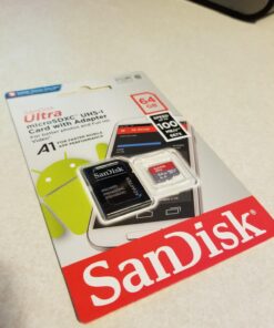 SanDisk 64GB Ultra MicroSDXC UHS-I Memory Card with Adapter - 100MB/s, C10, U1, Full HD, A1, Micro SD Card - SDSQUAR-064G-GN6MA 36 71L7B6lxKgL
