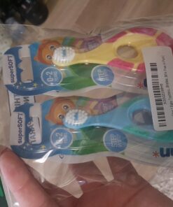 Jordan* ® | Step 1 Baby Toothbrush | 0-2 Years, Soft Bristles, BPA Free | 4 Pack 35 71L7Dfd3eL