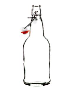 Cherry Blossom Hardware Easy Cap Beer Bottles - Kombucha Bottles - 16 oz. - Clear flip top 12 pack - EZ Cap - Original Bottles (12, Clear Mason Jar Bottles) 10 71L7auWWUEL