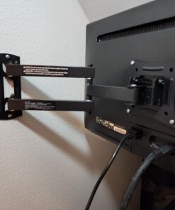 Full Motion TV Monitor Wall Mount Bracket Articulating Arms Swivel Tilt Extension Rotation for Most 13-42 Inch LED LCD Flat Curved Screen TVs & Monitors, Max VESA 200x200mm up to 44lbs by Pipishell 45 71L8 uaQdL