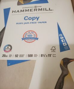 Hammermill Printer Paper, 20 Lb Copy Paper, 8.5 x 11 - 3 Ream (1,500 Sheets) - 92 Bright, Made in the USA, 500 Count (pack of 3) 500 Count (pack of 3) Letter (8.5x11) 34 71L92k7xitL