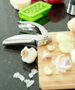 Kuhn Rikon Epicurean Garlic Press, Stainless Steel, 6.5 x 1 x 1.5 inches, Silver 28 71L9IbUX1L