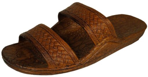 Pali Hawaii Unisex Adult Classic Jandals Sandals 5 Women/5 Men Brown