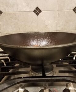 Lodge BOLD 14 Inch Seasoned Cast Iron Wok; Design-Forward Cookware 34 71L9g414hGL