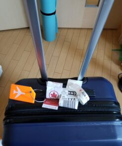 SHOWKOO Luggage Sets Expandable PC+ABS Durable Suitcase Double Wheels TSA Lock 3pcs Blue 20in24in28in 46 71LALCtf1jL