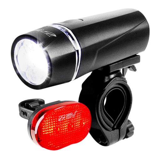 BV Bike Lights, Super Bright with 5 LED Bike Headlight & 3 LED Rear, Bike Lights for Night Riding with Quick-Release, Waterproof Bicycle Light Set, Bike Accessories, Bicycle Accessories, Flashlight Battery Powered