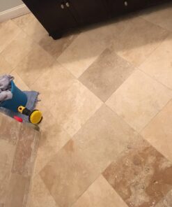 5 Inch Diameter Drill Powered Scrub Brush with Quarter Inch Quick Change Shaft - Drill Brush Attachment Yellow 35 71LBbLsIyfL