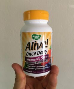 Nature's Way Alive! Women’s 50+ Ultra Potency Complete Multivitamin, High Potency Formula, Supports Multiple Body Systems, Supports Cellular Energy, Gluten-Free, 60 Tablets 60 Count (Pack of 1) 34 71LBxsznrtL