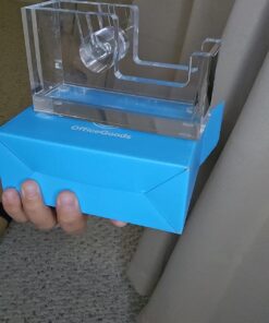 OfficeGoods Acrylic Tape Dispenser - Beautiful Modern Accessory for The Stylish Desk at Home, The Office, or School - Holds Standard, Large & Extra-Large Tape Rolls - Silver 29 71LC3Wi4kOL