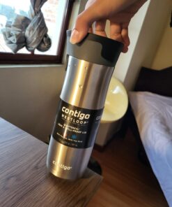Contigo West Loop Stainless Steel Vacuum-Insulated Travel Mug with Spill-Proof Lid, Keeps Drinks Hot up to 5 Hours and Cold up to 12 Hours, 20oz Steel 42 71LC8NdKbXL