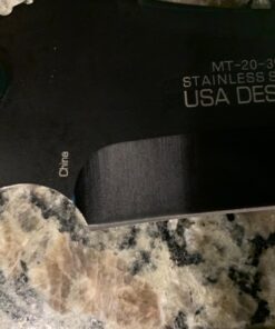 MTech USA – Fixed Blade Knife – Black Stainless Steel Blade with Black Carved G10 Handle, Full Tang, Includes 1680D Nylon Sheath - Hunting, Camping, Survival, Tactical, EDC – MT-20-39 48 71LCAzNd2DL