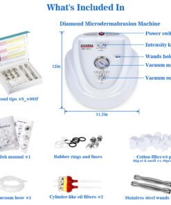 Kendal Professional Diamond Microdermabrasion Machine, Dermabrasion Facial Skin Care Equipment, Also Good for Home Use AC 110V HB-SF01 31 71LCGIQM4eL