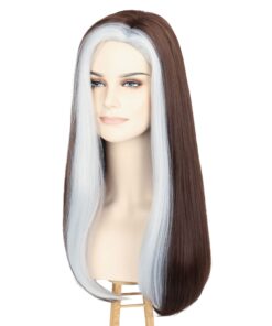 Miss U Hair Long Wavy Women Brown Silver Party Hair Halloween Costume Cosplay Wig 19 71LCvHSVOYL