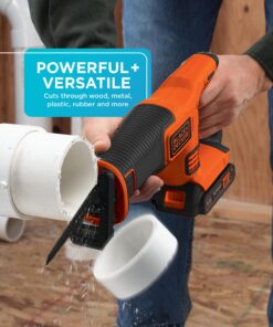 BLACK+DECKER 20V MAX* Cordless Reciprocating Saw Kit (BDCR20C) 20 71LDu1b2MES