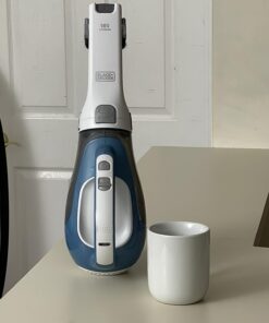 BLACK+DECKER dustbuster AdvancedClean Cordless Handheld Vacuum, Compact Home and Car Vacuum with Crevice Tool (CHV1410L) Blue, White 16 Volt Handheld Vacuum 43 71LEuqkb61L